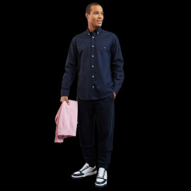 Eden Park Shirt with embroidery on the back Navy Blue H23CHECL0013 - men