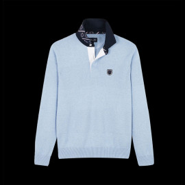 Eden Park Pullover Light Blue Tone-on-tone striped H23MAIPU0013 - men