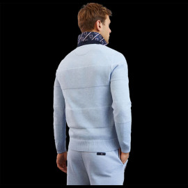 Eden Park Pullover Light Blue Tone-on-tone striped H23MAIPU0013 - men