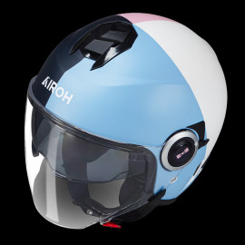 Eden Park Helm Airoh Blau / Rosa Motorradhelm H23AHTCQ0002