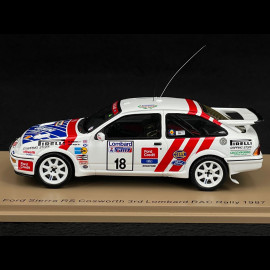 Ford Sierra RS Cosworth n° 18 3rd Rallye Lombard RAC 1987 1/43 Spark S8702