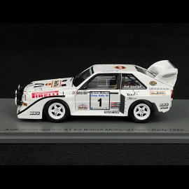 Audi Sport Quattro S1 E2 n° 1 British Midland Ulster Rally 1985 1/43 Spark S7898