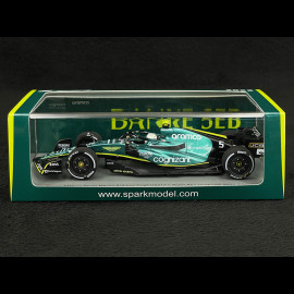 Sebastian Vettel Aston Martin AMR22 Nr 5 letztes Rennen 2022 Abu Dhabi F1 Grand Prix 1/43 Spark S8552