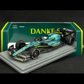 Sebastian Vettel Aston Martin AMR22 Nr 5 letztes Rennen 2022 Abu Dhabi F1 Grand Prix 1/43 Spark S8552
