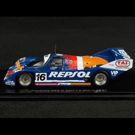 Porsche 962 C n° 16 24h Le Mans 1991 Repsol 1/43 Spark S9886