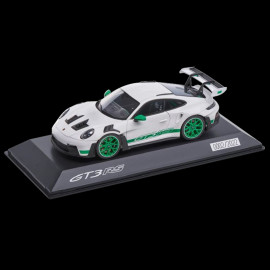 Porsche 911 GT3 RS Type 992 2023 Weiß / Grün Streifen 1/43 Spark WAP0201530P003
