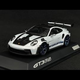 Porsche 911 GT3 RS Type 992 2023 Eisgraumetallic / Indigoblaue Streifen 1/43 Spark WAP0201530P002