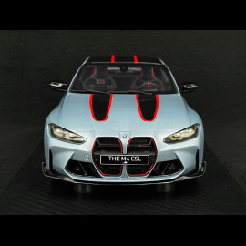 BMW M4 CSL 2022 Grau / Schwarz 1/18 GT Spirit GT427