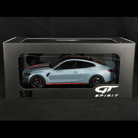 BMW M4 CSL 2022 Grau / Schwarz 1/18 GT Spirit GT427