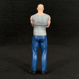 Figurine muscle man Street race driver Diorama 1/18 Premium 18005