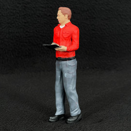 Figurine man in shirt Journalist reporter Diorama 1/18 Premium 18007