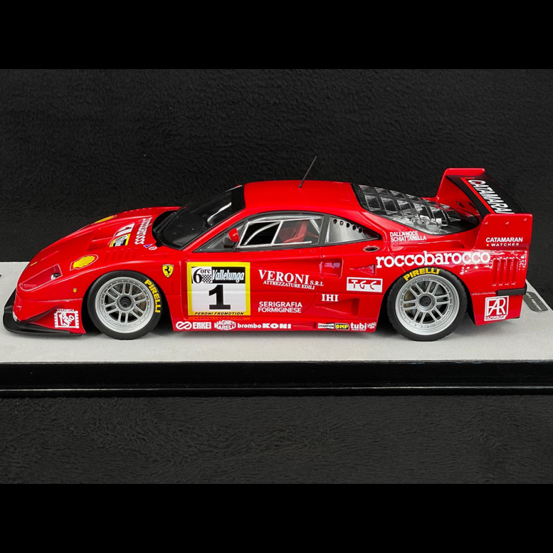 Ferrari F40 GTE 3.5L Turbo V8 Nr 1 Sieger 6h Vallelunga 1996 Ennea 1/18 ...
