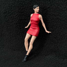 Figur Mädchen im kurzen Kleid Diorama 1/18 Premium 18012