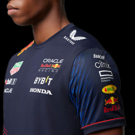 Red Bull Racing F1 Grand Prix T-shirt Verstappen Perez Nachtblau TM2644 - Herren