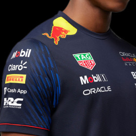 Red Bull Racing F1 Grand Prix T-shirt Verstappen Perez Nachtblau TM2644 - Herren