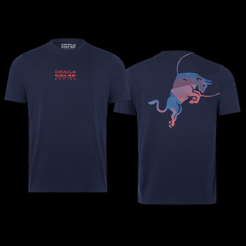 Red Bull Racing F1 Grand Prix T-shirt Verstappen Perez Lightweight Night blue TU3137 - Unisex
