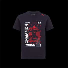 Duo Red Bull T-Shirt + 1/43 Modellautos Bburago Max Verstappen World Champion