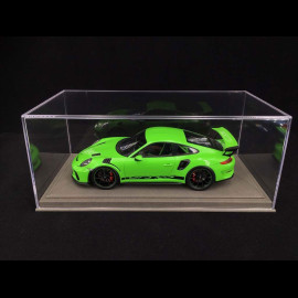 1/18 showcase for Porsche model grey leatherette premium quality