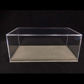1/18 Vitrine für Porsche Modelle Boden kunstleder grau premium quality