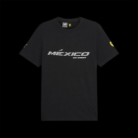 Ferrari T-shirt Leclerc Sainz F1 Team GP Mexico Puma Black 701227709-001 - men