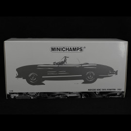 Mercedes-Benz 300 SL Roadster W198 1957 Dark red 1/18 Minichamps 180039037
