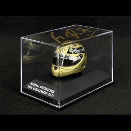 ULTRA RARE - Handsigniert Michael Schumacher Helm GP Spa 2011 20th Years in F1 1/8 Minichamps 9021003127