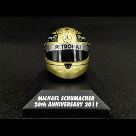 ULTRA RARE - Handsigniert Michael Schumacher Helm GP Spa 2011 20th Years in F1 1/8 Minichamps 9021003127