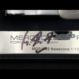 ULTRA RARE - Handsigniert Michael Schumacher Mercedes W02 Nose Cone F1 1/12 Amalgam