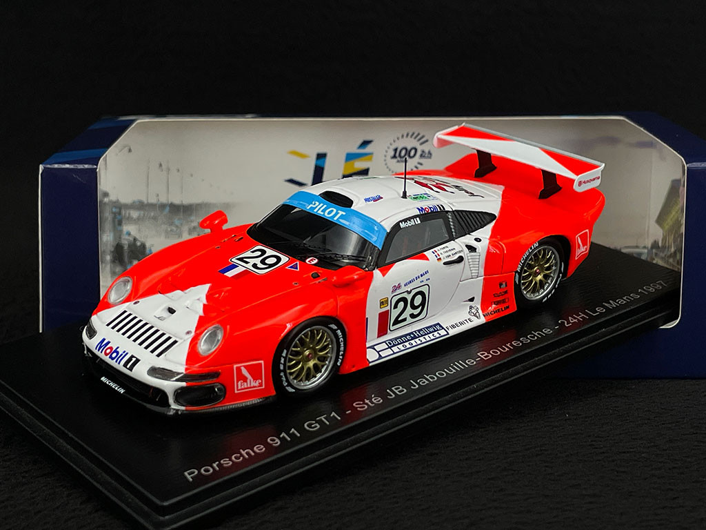 Porsche 911 GT1 type 993 n° 29 24h Le Mans 1997 JB Racing 1/43