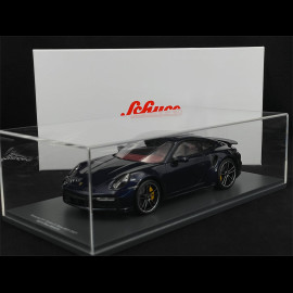 Porsche 911 Turbo S Type 992 2021 Nachtblau metallic 1/18 Schuco 450052500