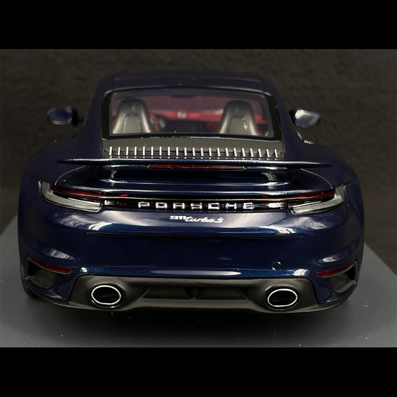 Porsche 911 Turbo S Type 992 2021 Night blue metallic 1/18 Schuco 450052500