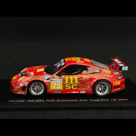 Porsche 911 GT3 RSR Typ 997 n° 75 24h Le Mans 2009 Endurance Asia Team 1/43 Spark S1953