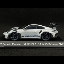 Porsche 911 GT3 RS Type 992 2023 Weissach Package Ice Grey Metallic Porsche St Tropez 2023 1/43 Spark﻿ WAP0201530P002