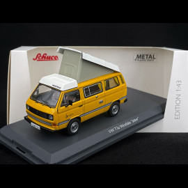 Volkswagen Combi Transporter T3a Westfalia Camper 1979 Gelb / Weiß 1/43 Schuco 450359300