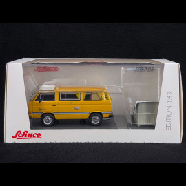 Volkswagen Combi Transporter T3a Westfalia Camper 1979 Gelb / Weiß 1/43 Schuco 450359300