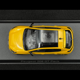 Peugeot 208 GT Pack 2022 Faro Yellow 1/43 Norev 472835