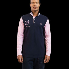 Eden Park Polo shirt Long sleeves Number 10 Pink / Blue H23MAIPL0019 - men