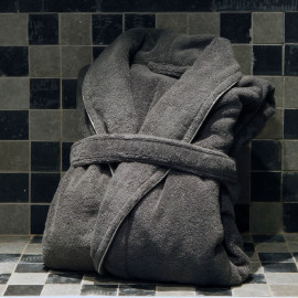 Eden Park Bathrobe Terry cotton Grey HEBINPEE0003 - men