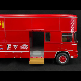 Fiat OM 150 Rolfo Ferrari race transporter 1967 red 1/18 CMR CMR176