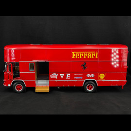 Fiat OM 150 Rolfo Ferrari race transporter 1967 red 1/18 CMR CMR176