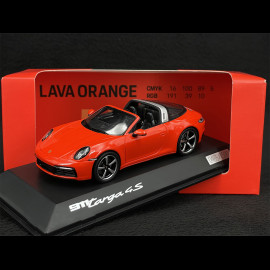 Porsche 911 Targa 4S Type 992 2021 Lavaorange 1/43 Spark WAP0209220RTRG