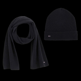 Duo Eden park Beanie Green grass + Eden Park Epopée Scarf Black