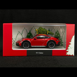 Porsche 911 Dakar Typ 992 2022 mit Weihnachtsbaum Rot 1/43 Spark WAP0200020RXMS