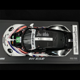 Porsche 911 RSR Typ 991 n° 91 Goodbye 8h Bahreïn 2022 1/18 Spark WAP0219030RRSR