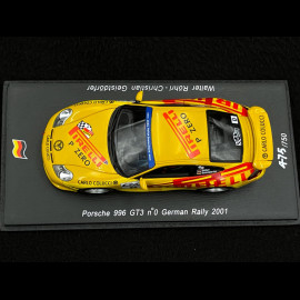 Porsche 911 GT3 Type 996 n° 0 German Rally 2001 Pirelli 1/43 Spark SG017