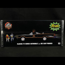 Batmobile Batman Film Batman 1966 mit Figur Schwarz 1/18 Jadatoys 98625