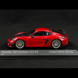 Porsche 718 Cayman GT4 RS 2021 Indischrot / Schwarz 1/43 Minichamps 413069716