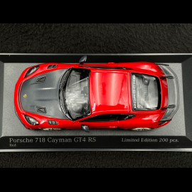 Porsche 718 Cayman GT4 RS 2021 Guards Red / Black 1/43 Minichamps 413069716