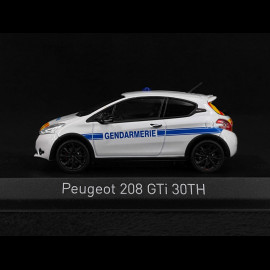 Peugeot 208 GTi 30th Gendarmerie 2014 White 1/43 Norev 472829