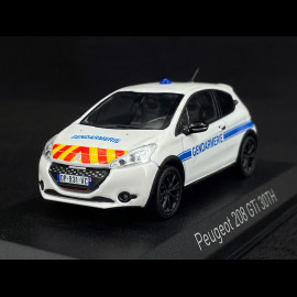 Peugeot 208 GTi 30th Gendarmerie 2014 Weiß 1/43 Norev 472829